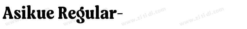 Asikue Regular字体转换